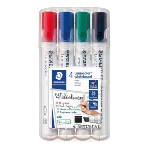 Picture of ST WHITEBOARD MARKER BULLET PACK X4